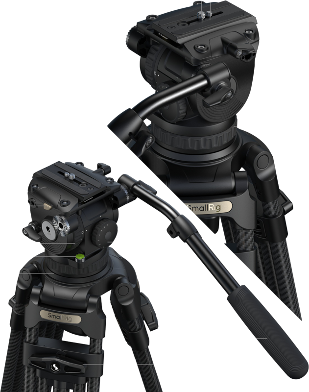 SmallRig 5578 FSD18 FreeSpeed Heavy-Duty Carbon Fiber Tripod - 3