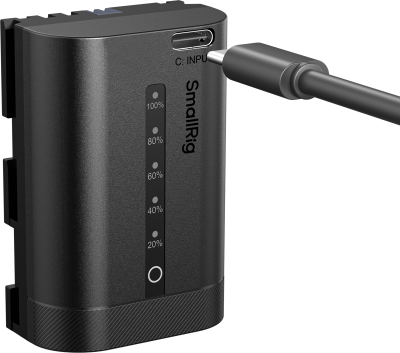 SmallRig 5298 USB-C Camera Battery with Power Display for Canon LP-E6P - 5