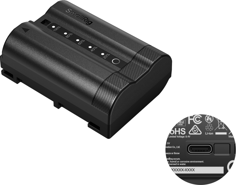 SmallRig 5299 USB-C Camera Battery with Power Display for Nikon EN-EL15c - 2