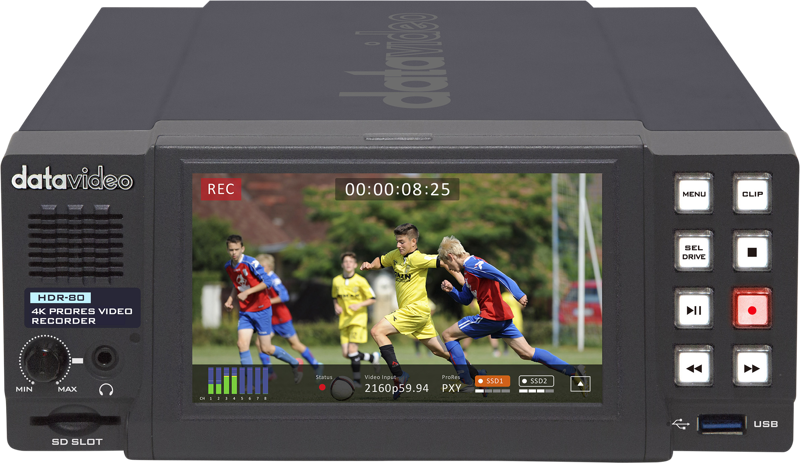 Datavideo HDR-80 ProRes Video Recorder (Desktop) - 2