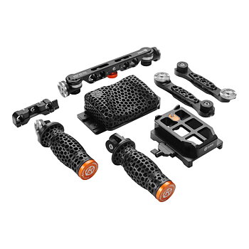 Bright Tangerine KASBAH Shoulder Pad + 15mm LWS/19mm Handle Kit
