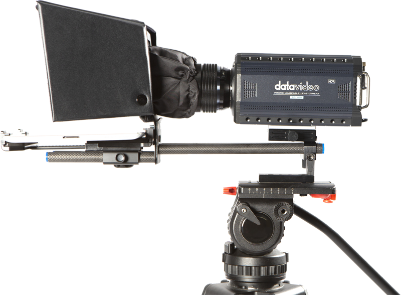 Datavideo TP-500 DSLR prompter w 15mm rail w/o remote - 7