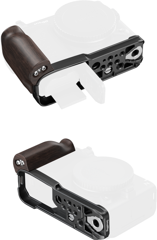 SmallRig 5906 L-Shaped Mount Plate with Wooden Handle for Nikon ZR - 3