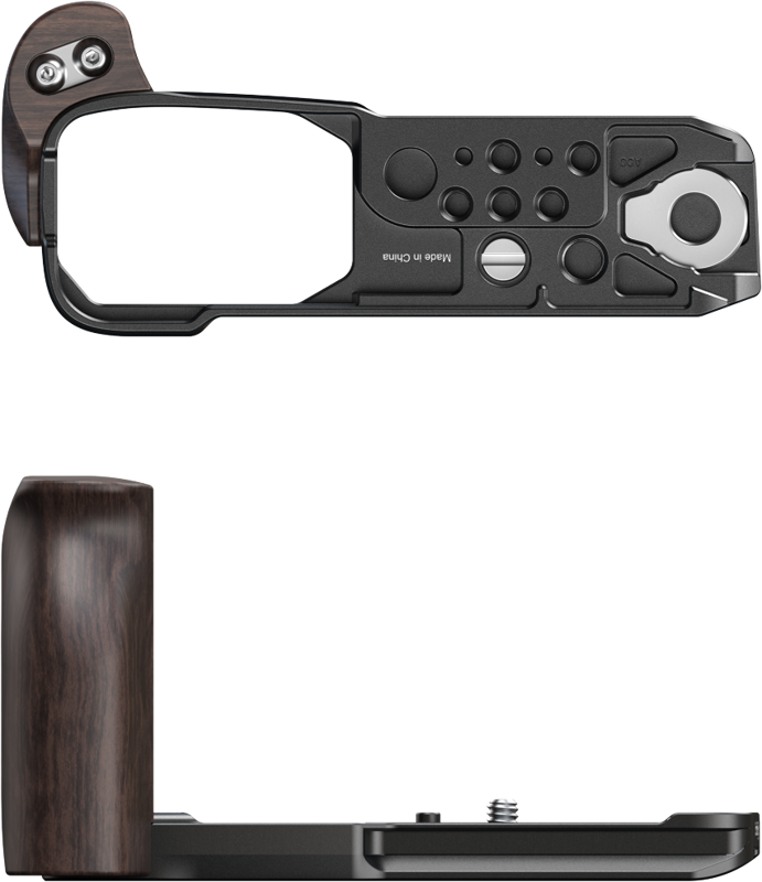 SmallRig 5906 L-Shaped Mount Plate with Wooden Handle for Nikon ZR - 2
