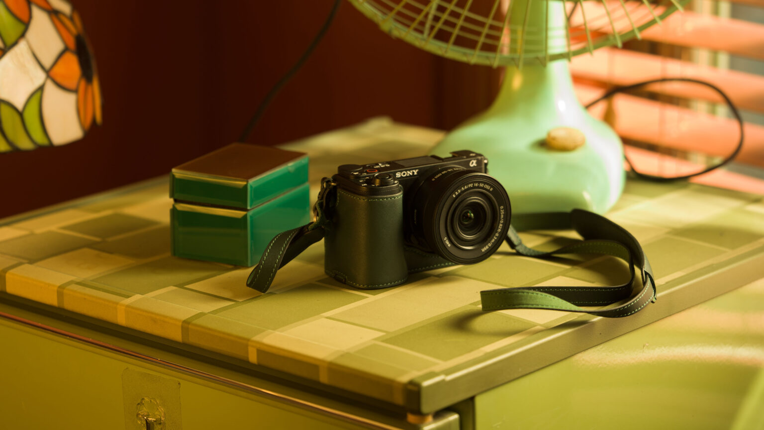 Tilta Leather Camera Case for Sony ZV-E10 II - Green - 3