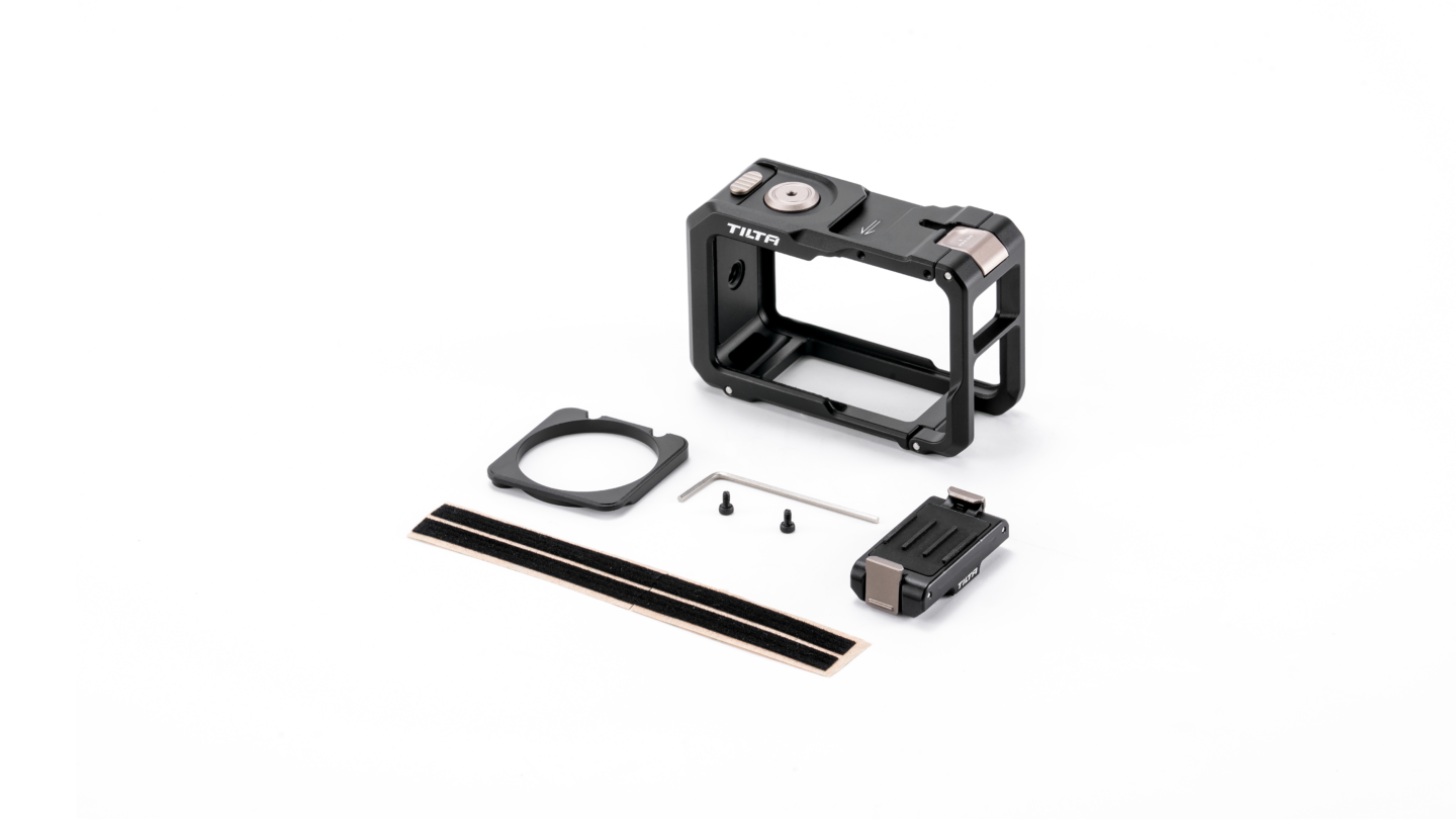 Tilta Camera Cage for DJI Osmo Action 5 Pro Base Kit - Titanium Gray - 12