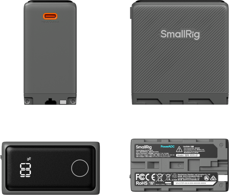 SmallRig 5729 USB-C Rechargable Camera Battery for NP-F970 - 4