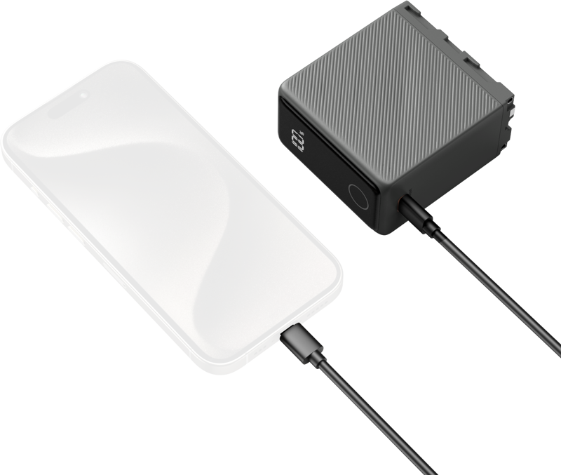 SmallRig 5729 USB-C Rechargable Camera Battery for NP-F970 - 9