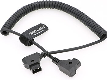 D-tap Extension Cable Coiled Male To Female  30-100cm