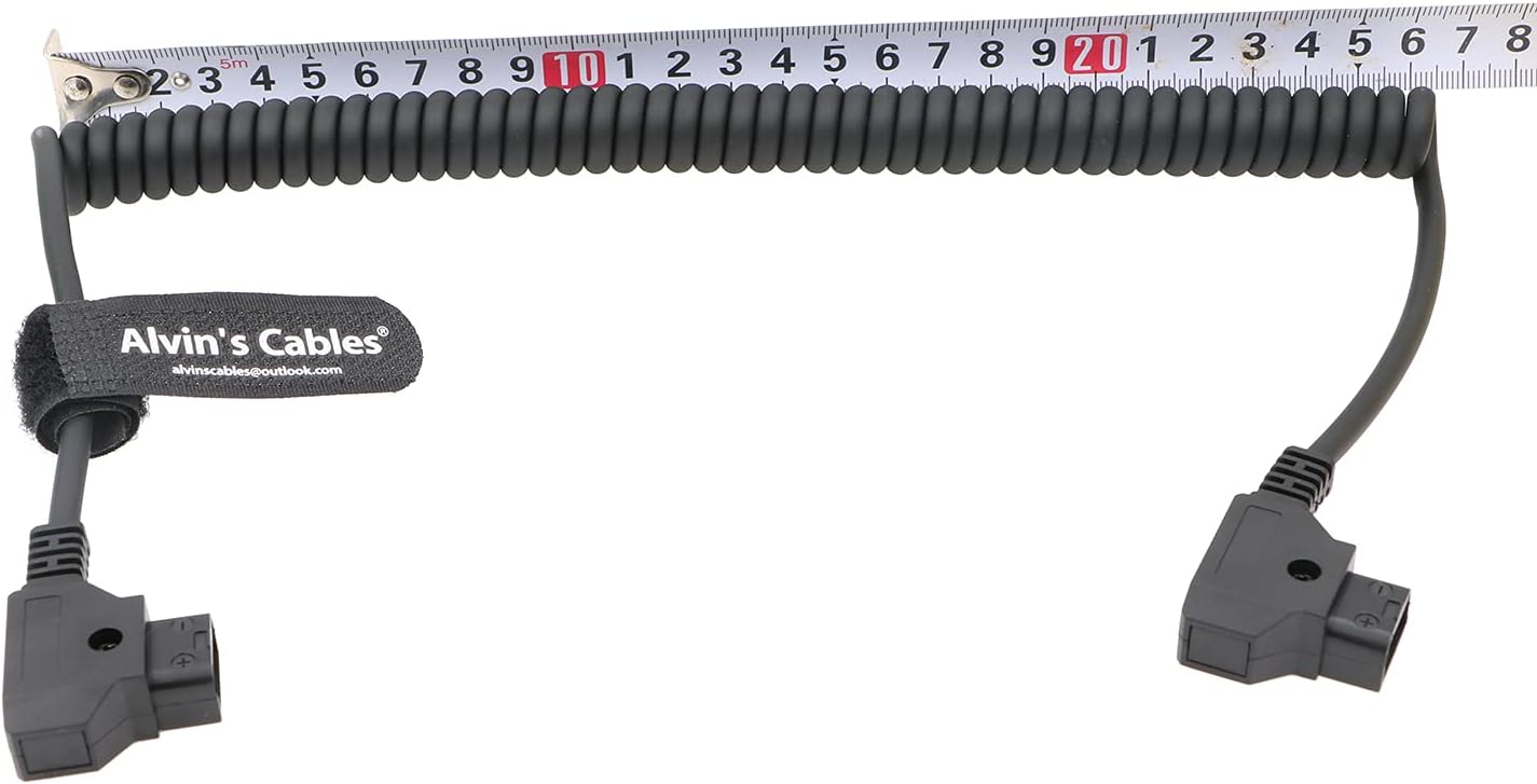 D-tap Extension Cable Coiled Male To Female  30-100cm - 6