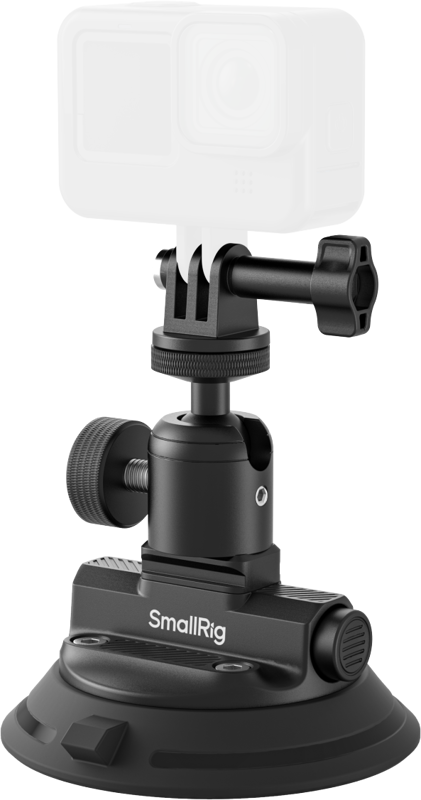 SmallRig 5843 Vehicle Suction Cup Support Kit for Action Cameras - 6