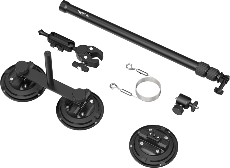 SmallRig 5843 Vehicle Suction Cup Support Kit for Action Cameras - 2