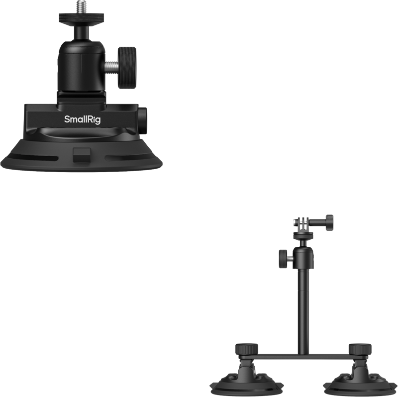 SmallRig 5843 Vehicle Suction Cup Support Kit for Action Cameras - 4