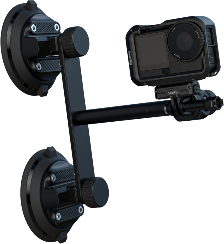 SmallRig 5843 Vehicle Suction Cup Support Kit for Action Cameras - 7