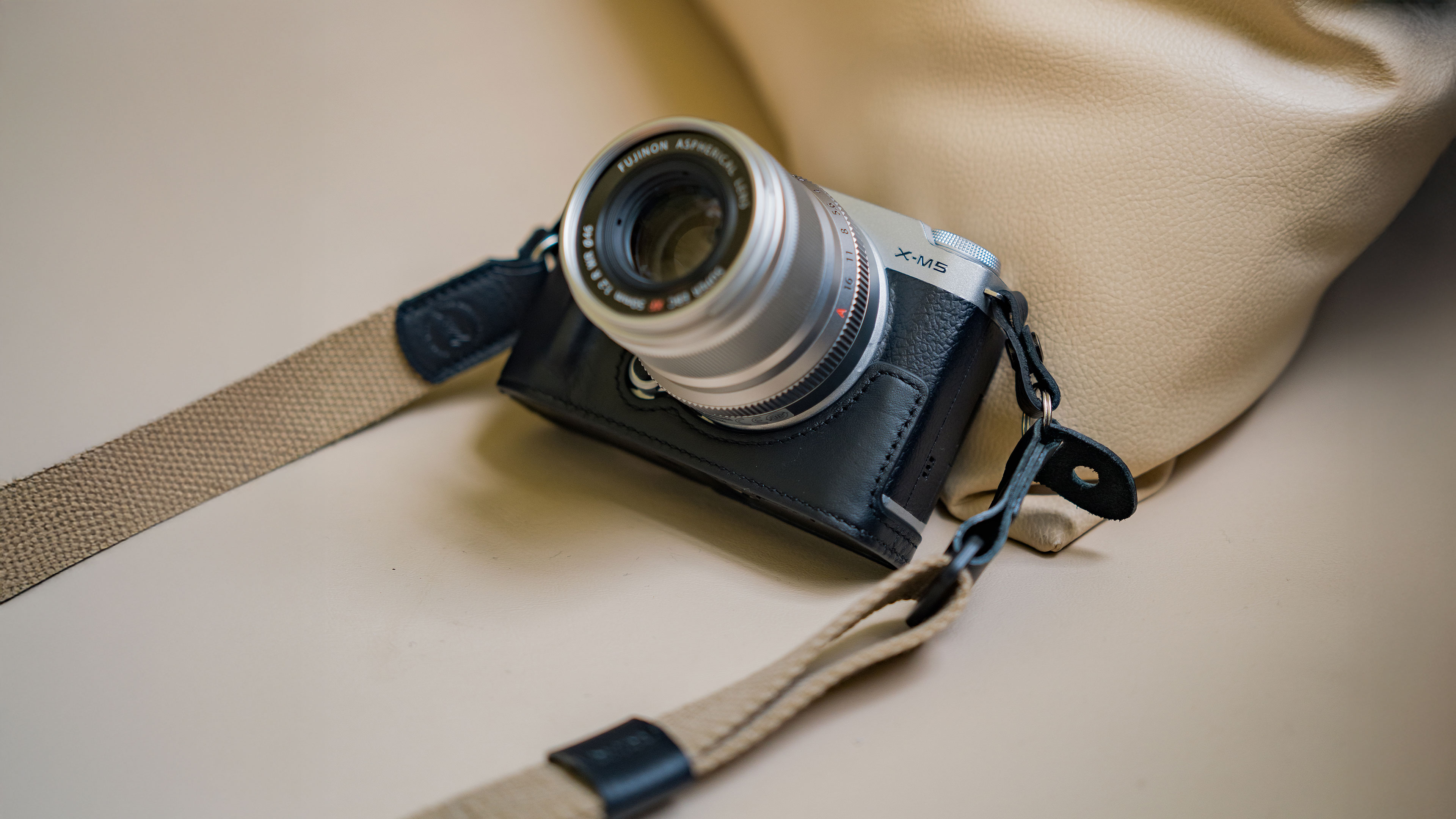 Tilta Leather Camera Case for Fujifilm X-M5 - Black - 4