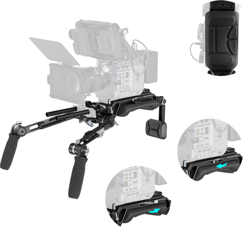 SmallRig 5199 HawkLock VCT-14 Type Shoulder Rig (SR009) - 6