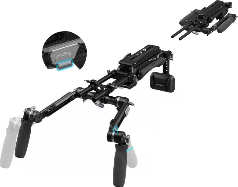 SmallRig 5199 HawkLock VCT-14 Type Shoulder Rig (SR009) - 5