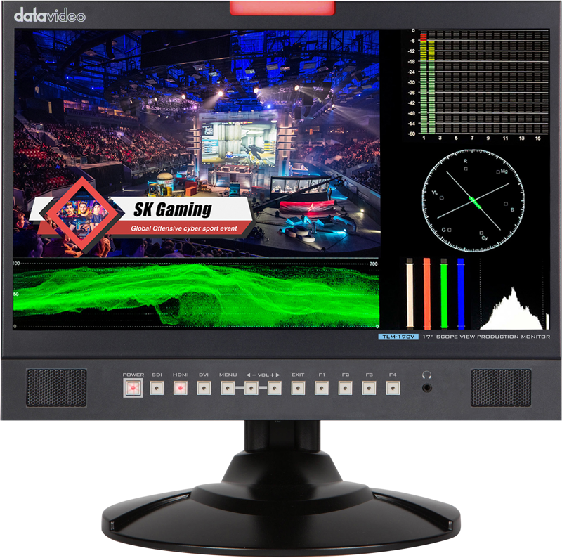 Datavideo TLM-170V Monitor w WFM/Vector scope (desktop)
