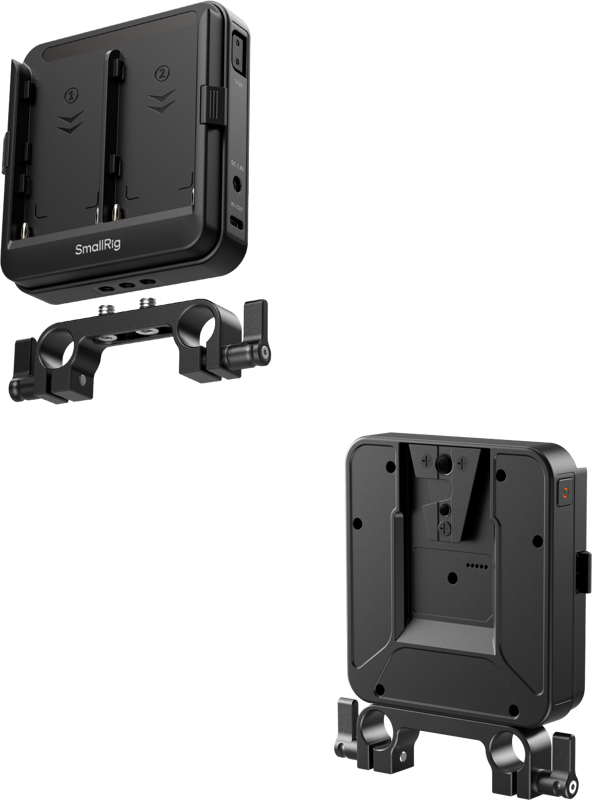 SmallRig 5537 Adapter Plate Kit for NP-F Type Batteries for 15mm LWS Rods (Supports UPS) - 4