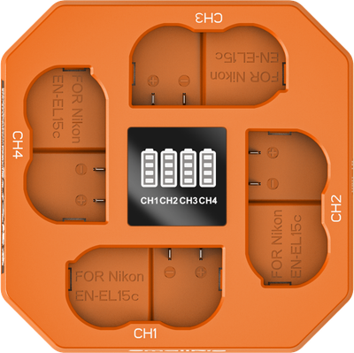 SmallRig 5747 Four-Channel Camera Battery Charger for EN-EL15c - 5