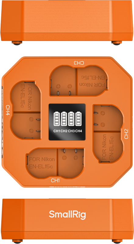SmallRig 5747 Four-Channel Camera Battery Charger for EN-EL15c - 2