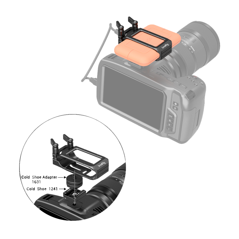 SmallRig 2814 Mount for LaCie Rugged SSD - 8