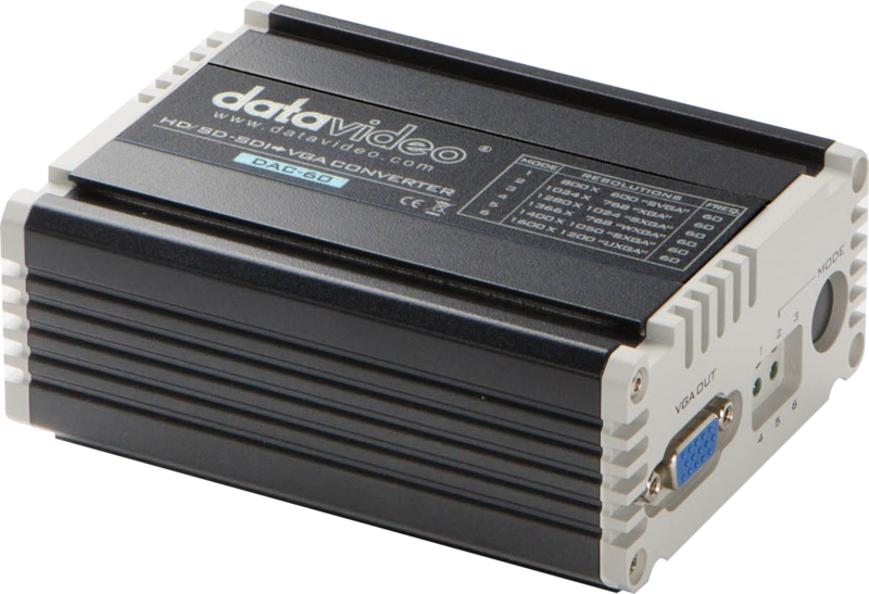 Datavideo DAC-60 HD/ SD-SDI to VGA converter – för filmskapare