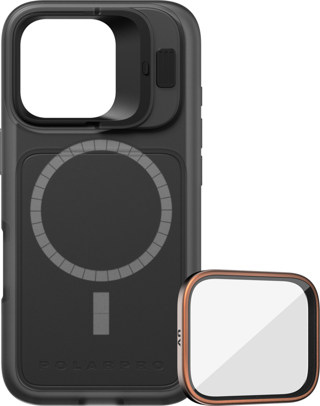 PolarPro Kit - LiteChaser iPhone 16 Pro Base Case Black + UV Filter
