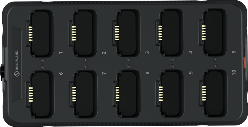 Hollyland Solidcom BPK01 10-Slot Battery Charging Base - 3