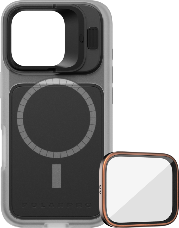 PolarPro Kit - LiteChaser iPhone 16 Pro Base Case Clear + UV Filter