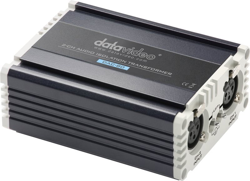 Datavideo DAC-80 2 Channel Audio 1:1 transformer