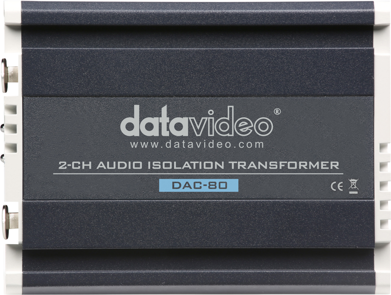 Datavideo DAC-80 2 Channel Audio 1:1 transformer - 2