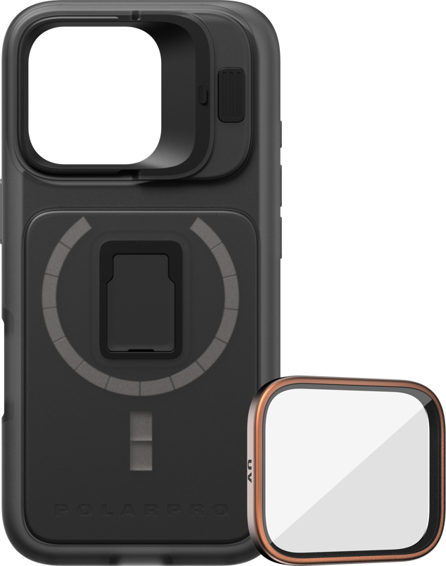 PolarPro Kit - LiteChaser iPhone 16 Pro Pro Case Black + UV Filter