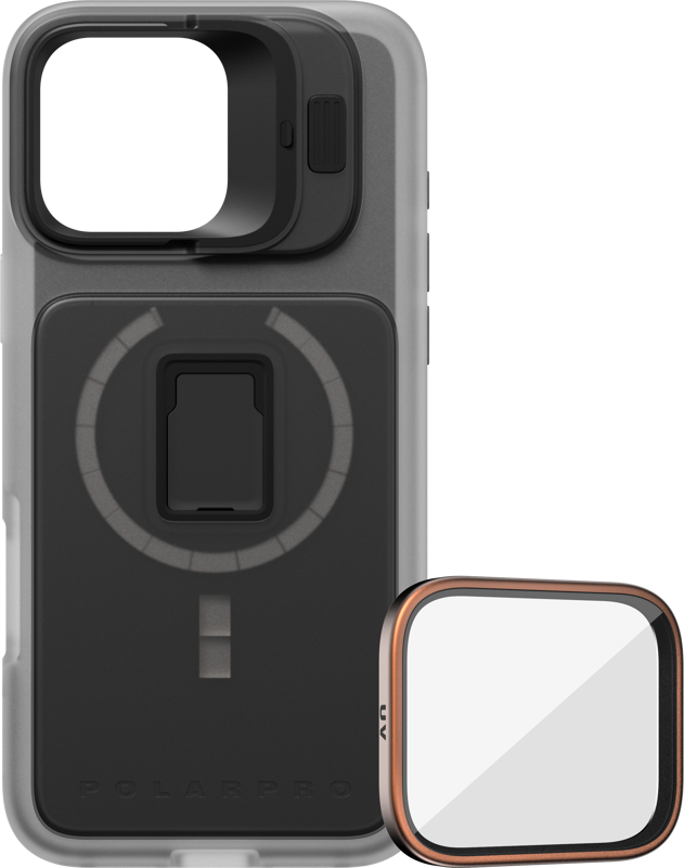 PolarPro Kit - LiteChaser iPhone 16 Pro Max Pro Case Black + UV Filter