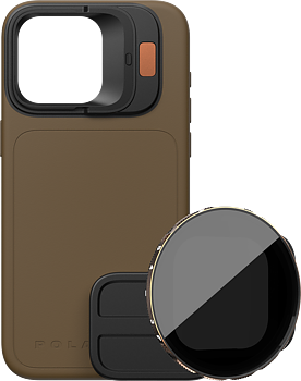 PolarPro Kit - LiteChaser iPhone 15 Pro Case Desert + VND 3-5 Filter