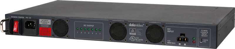 Datavideo PD-2A Power Distributor providing 400 Watt