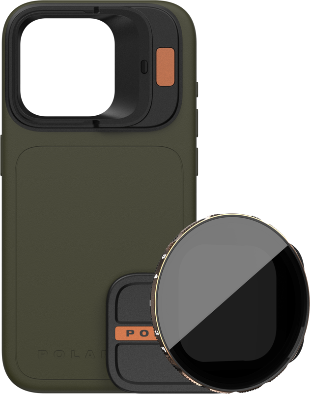 PolarPro Kit - LiteChaser iPhone 15 Pro Max Case Forest + VND 3-5 Filter