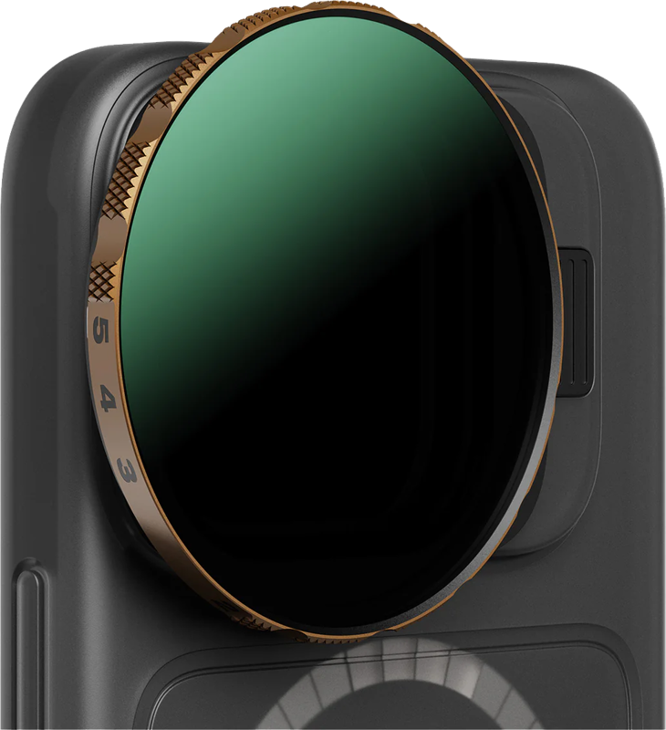 PolarPro Kit - LiteChaser iPhone 16 Pro Max Base Case Black + VND 3-5 Filter - 2
