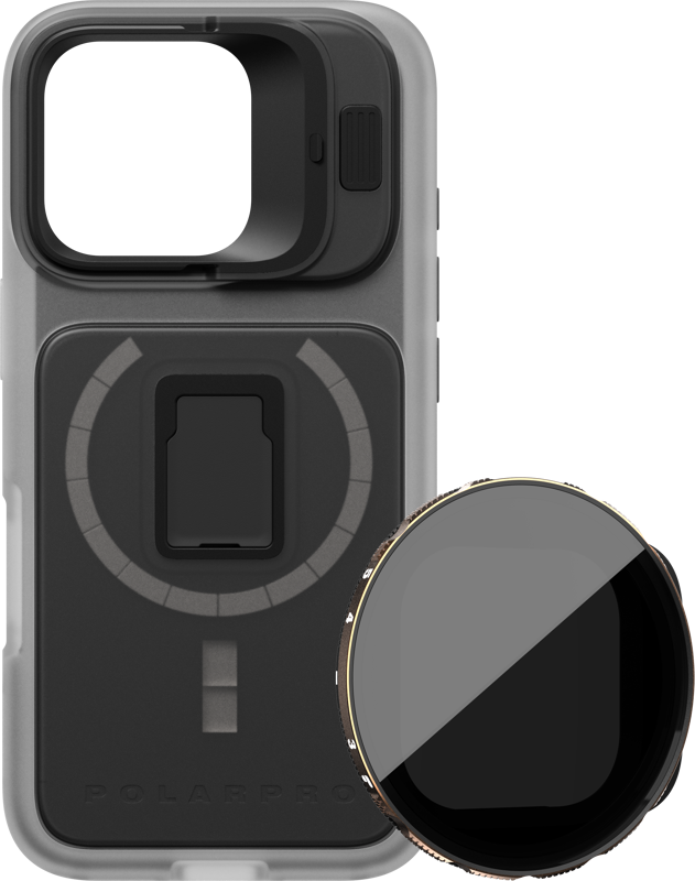PolarPro Kit - LiteChaser iPhone 16 Pro Pro Case Clear +VND 3-5 Filter