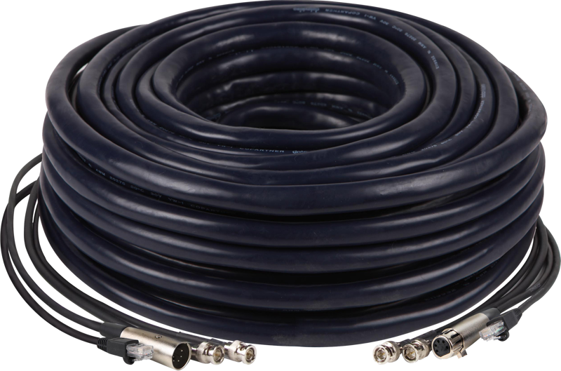 Datavideo CB-30 Multi cable 5p-XLR, 2xBNC, 2xRJ45 (30m)