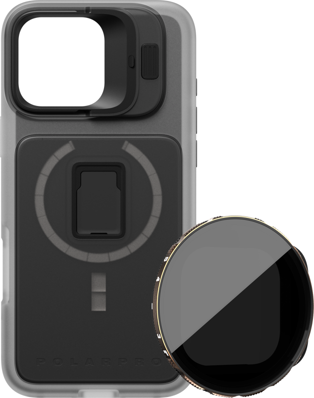 PolarPro Kit - LiteChaser iPhone 16 Pro Max Pro Case Clear +VND 3-5 Filter
