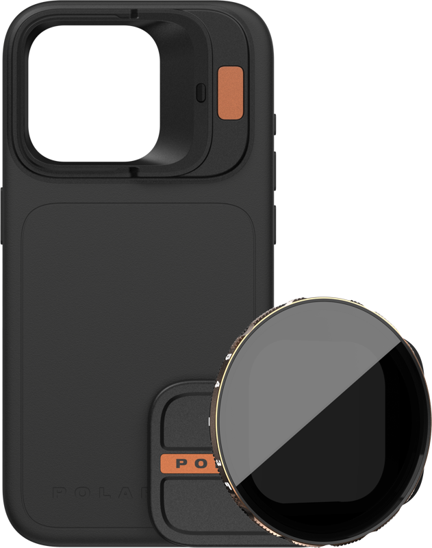 PolarPro Kit - LiteChaser iPhone 15 Pro Max Case Black + VND 3-5 Filter