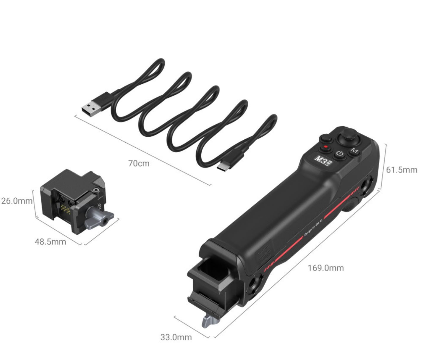 SMALLRIG WIRELESS CONTROL HANDGRIP FOR DJI RS SERIES 3949  - 2