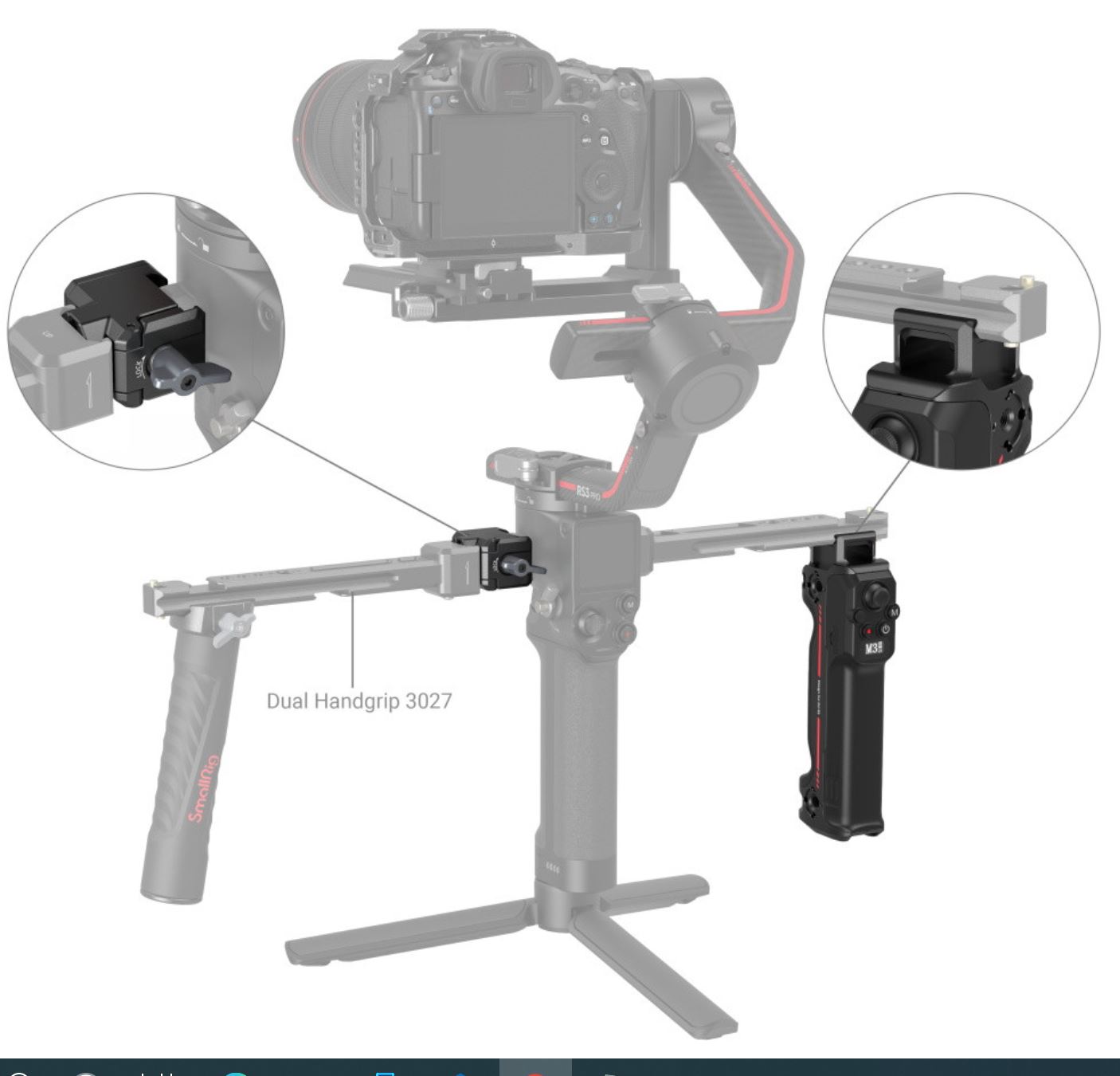SMALLRIG WIRELESS CONTROL HANDGRIP FOR DJI RS SERIES 3949  - 6
