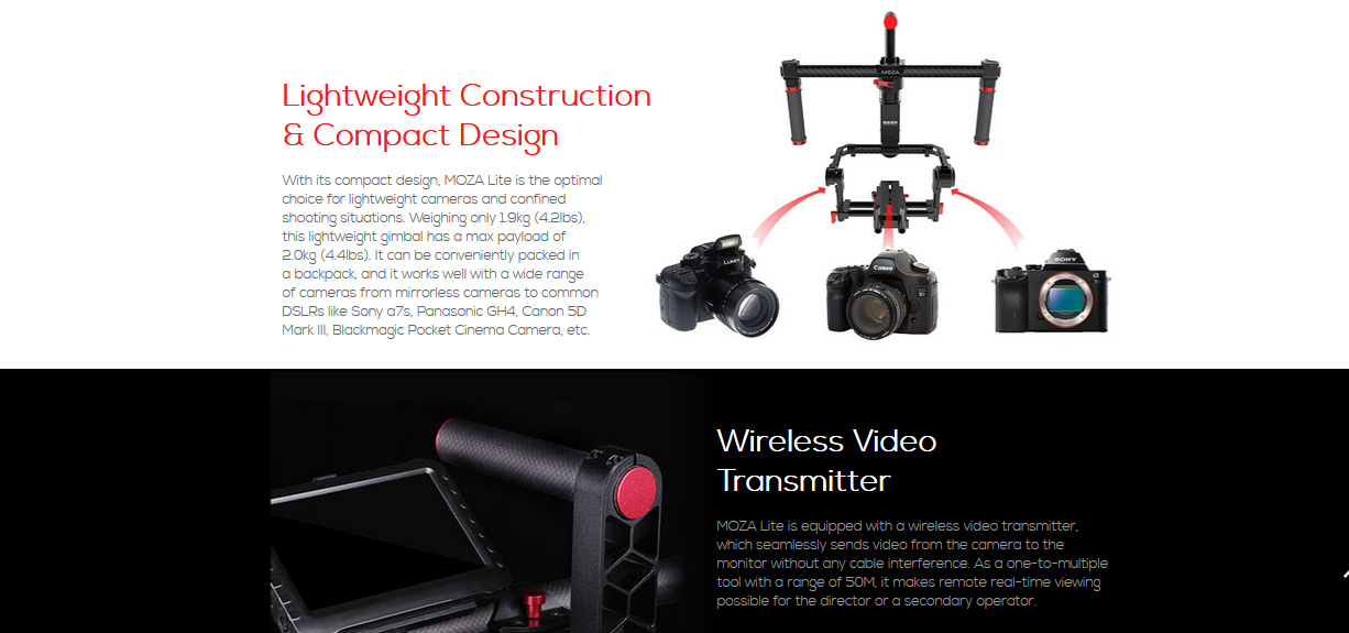 Moza Lite 2 Gimbal Stabilizer Premium Demo Unit - 7