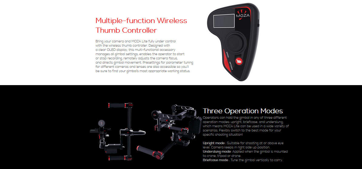 Moza Lite 2 Gimbal Stabilizer Premium Demo Unit - 8