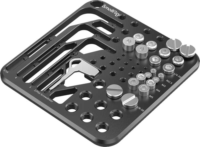 SmallRig 3184 Screw & Hex Key Storage Plate - 2