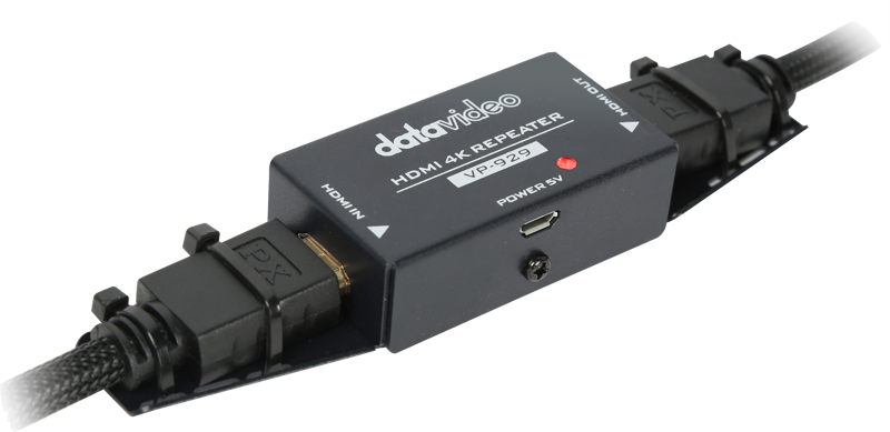Datavideo VP-929 4K HDMI Repeater. Up to 20 meters. - 2