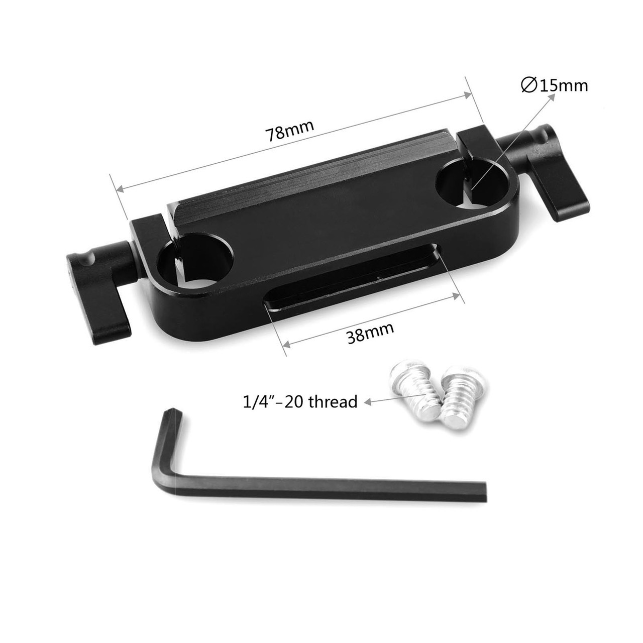 15mm Rod Clamp with top slide rail 1175 – för filmskapare - 2