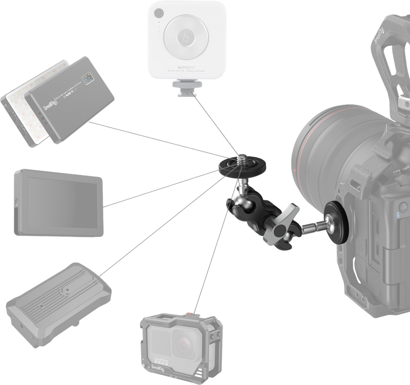 SmallRig 3238 Mini Magic Arm with Universal Ballhead - 5